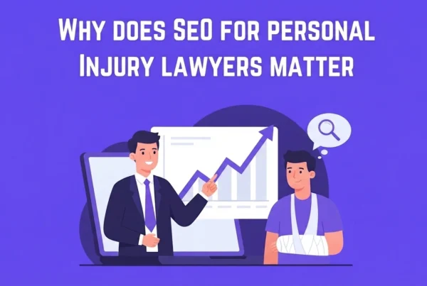 Personal injury attorney reviewing law firm SEO performance and qualified lead data