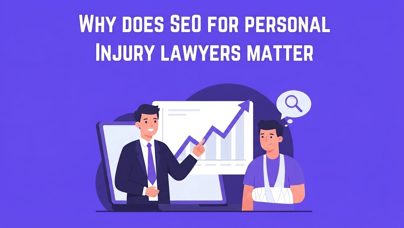 Personal injury attorney reviewing law firm SEO performance and qualified lead data